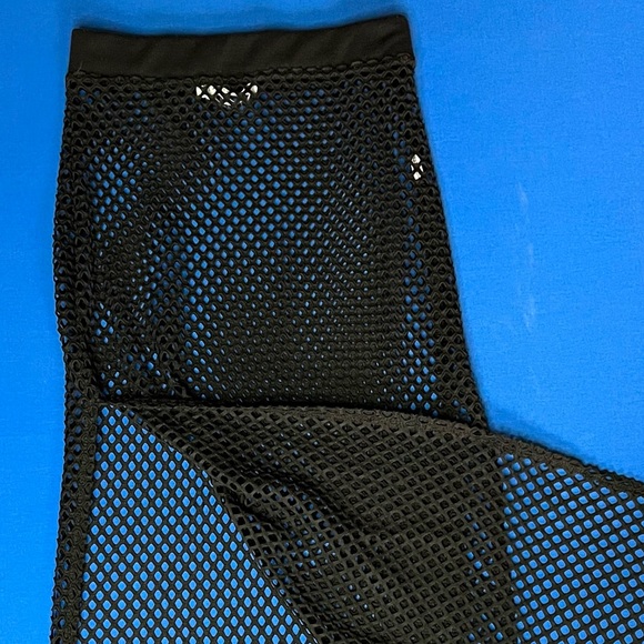 Black Net Tank & Skirt Coverup Set - Picture 2 of 4